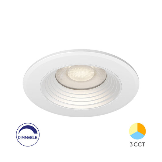 Spot LED Incastrabil Rotund Alb Dimabil cu 3 Lumini ⌀8.5CM