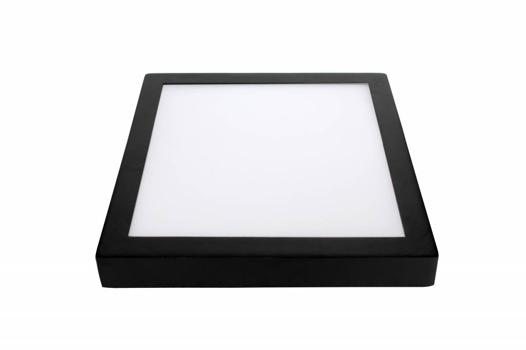 Spot Led 12W Patrat Negru / 160X160Mm Aplicat Led Ceiling Light