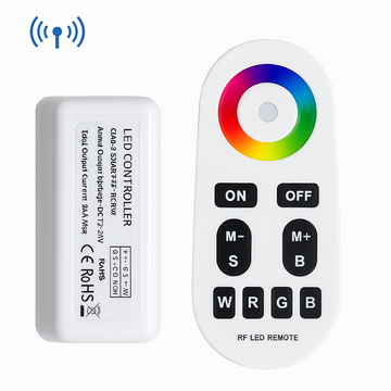 Controller RGBW SMART 10A 12V cu Telecomanda RF CONTROLLER RGBW 12V Lighting