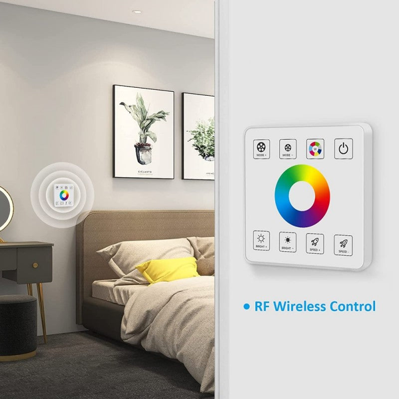 Controller Rgb 5-24V 30A Panou Touch Alb Lighting
