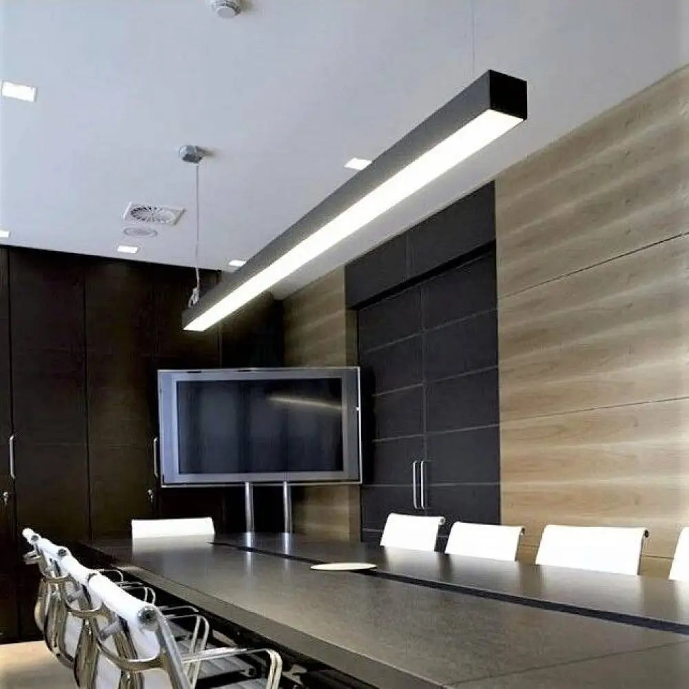 Corp Iluminat Led Liniar 54W 120Cm Suspendat/Aplicat Negru Liniar Light