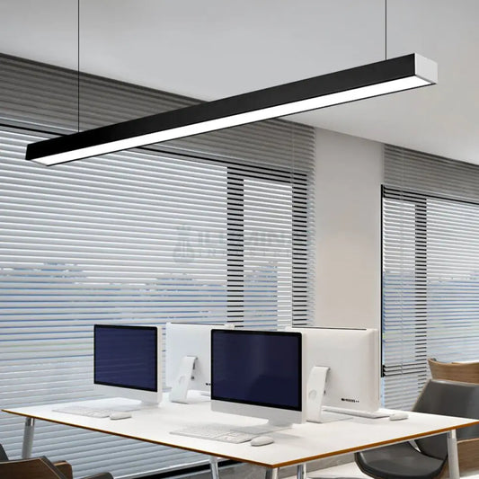 Corp Iluminat LED Liniar 54W 120cm Suspendat/Aplicat Negru