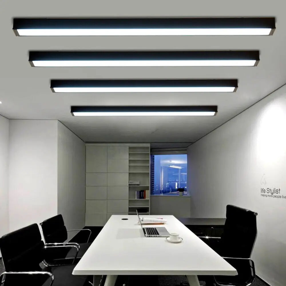 Corp Iluminat Led Liniar 54W 120Cm Suspendat/Aplicat Negru Liniar Light