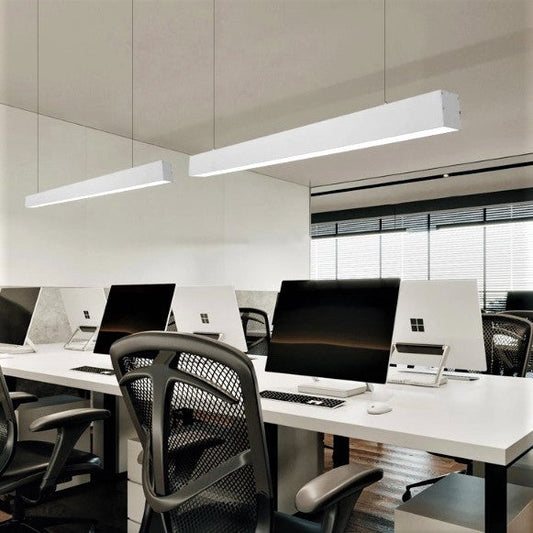 Corp Iluminat LED Liniar 54W 120cm Suspendat/Aplicat Alb