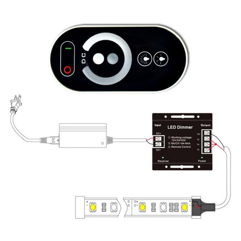 Dimmer 18A 12-24V Touch Telecomanda Rf Lighting Accessories