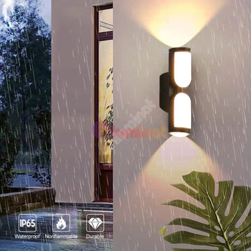 Aplica Led Exterior 12W Neagra Fy0220D Echivalent 120W Wall Light Fixtures