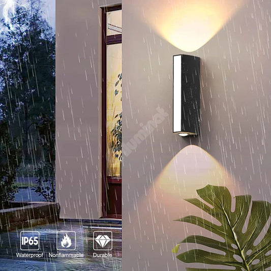 Aplica Led Exterior 12W Neagra Iluminare 3 Unghiuri Wall Light Fixtures