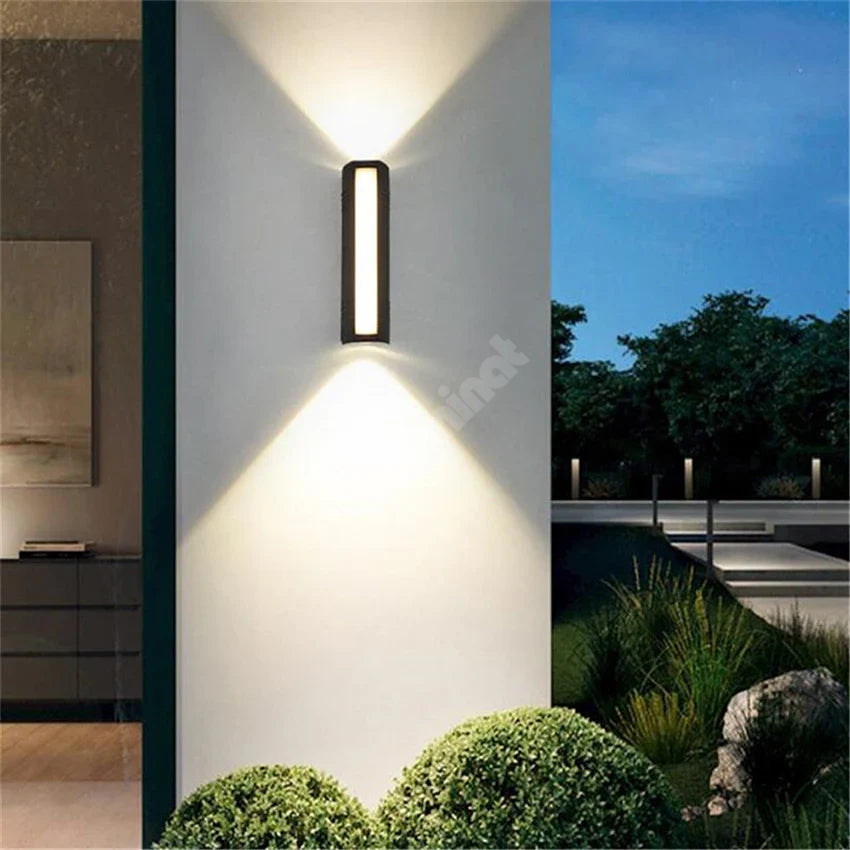 Aplica Led Exterior 12W Neagra Iluminare 3 Unghiuri Wall Light Fixtures