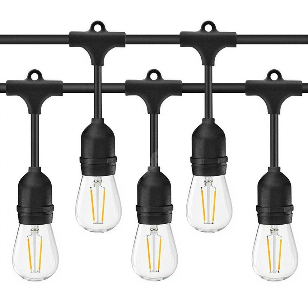Ghirlanda Luminoasa Cu Pendule 10M / 15Xe27 Interconectabil Bulb Strip