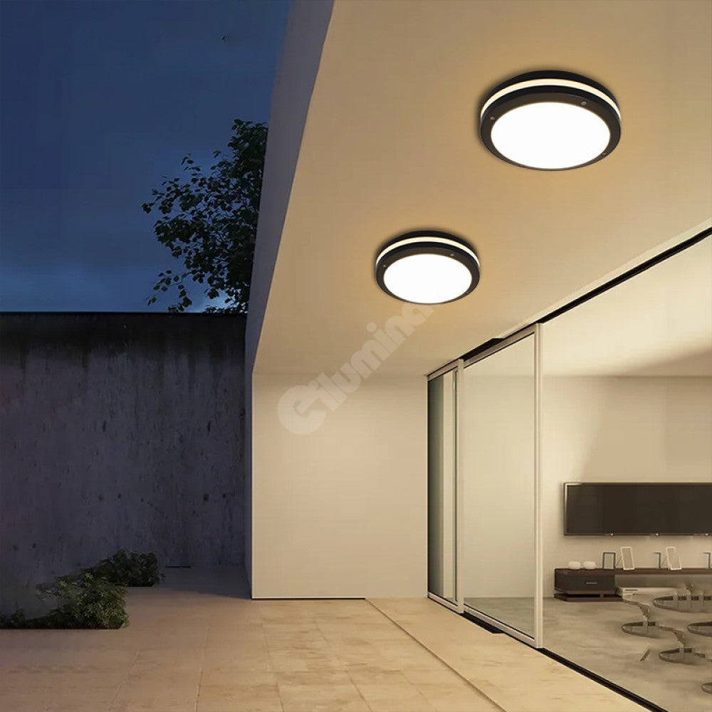 Aplica LED 40W Rotunda Miraq Neagra Exterior Lighting Fixtures
