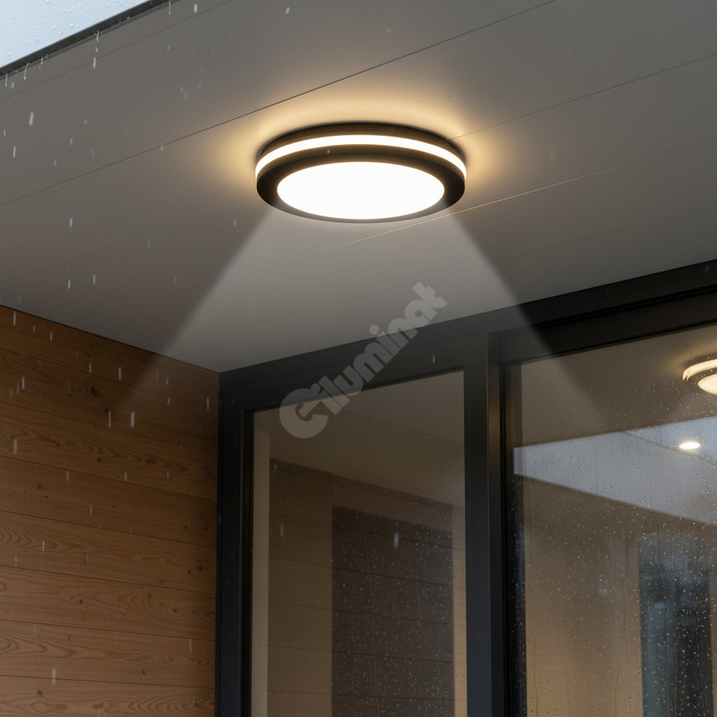 Aplica LED 40W Rotunda Miraq Neagra Exterior Lighting Fixtures