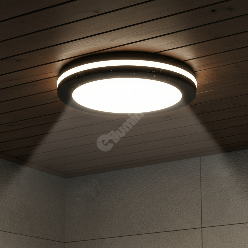 Aplica LED 40W Rotunda Miraq Neagra Exterior Lighting Fixtures