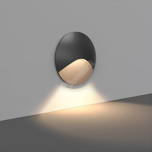 Spot LED Exterior Treapta VEKSUS Black 3W IP65 Rotund