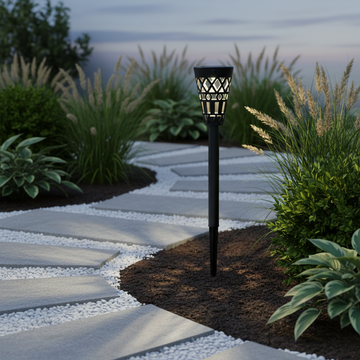 Stalp LED Gradina Sky cu Incarcare Solara 38CM