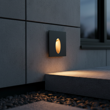 Spot LED Exterior Treapta LYON 3W IP65 Patrat