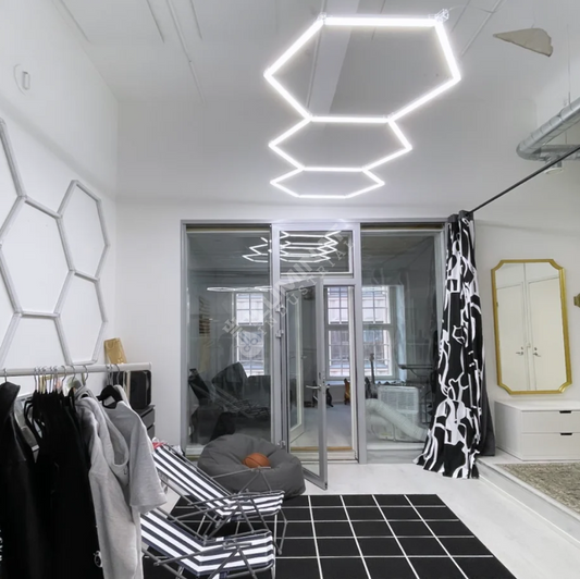 HoneyComb LED 3 Hexagoane Luminoase 98x244CM 160W Echivalent 1500W