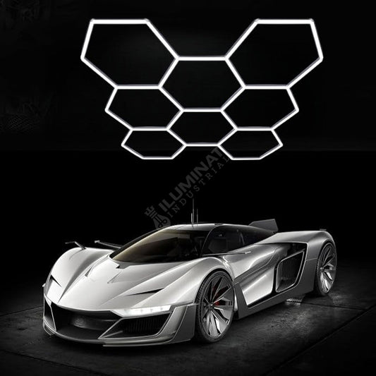 HoneyComb LED 8 Hexagoane Luminoase 350W 236x246CM Echivalent 3200W