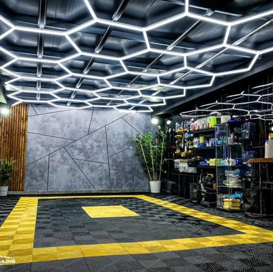 HoneyComb LED Hexagon Luminos PREMIUM Rama De Aluminiu