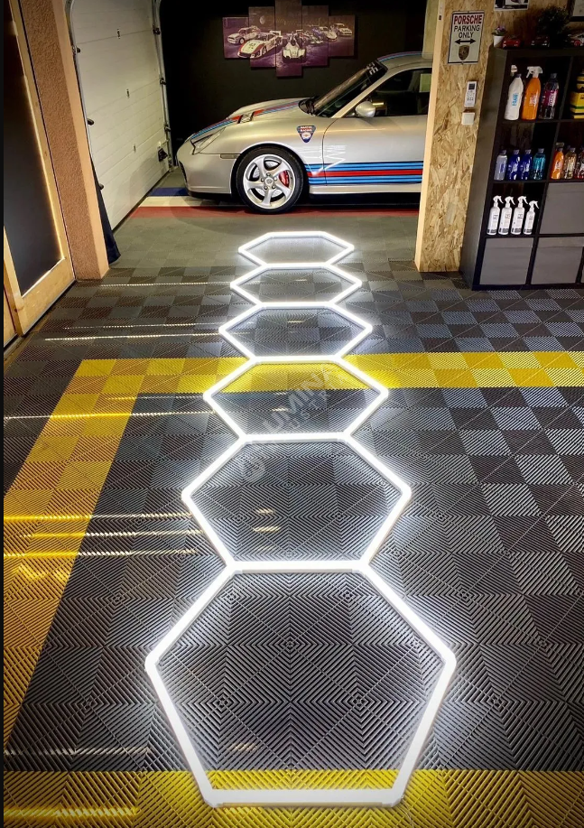 HoneyComb LED Hexagon Luminos PREMIUM Rama De Aluminiu