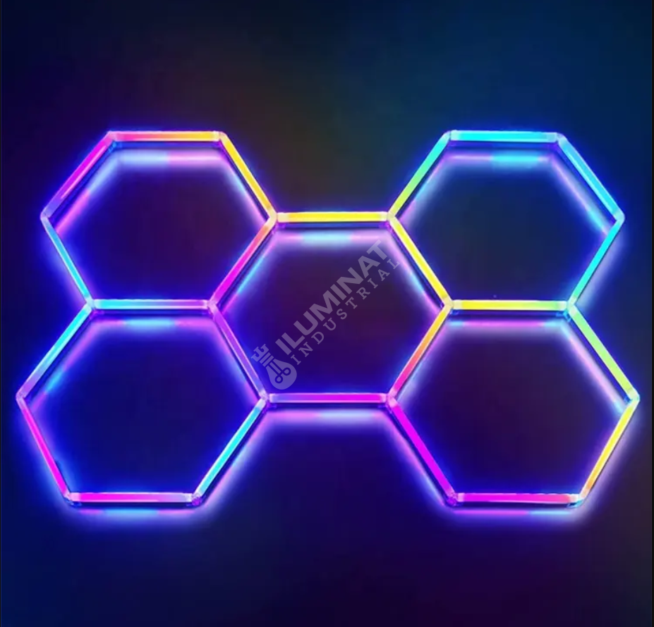 HoneyComb LED Hexagon Luminos RGB SMART 244cm X 170cm