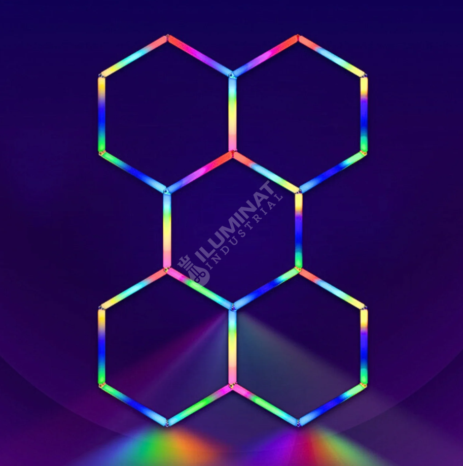 HoneyComb LED Hexagon Luminos RGB SMART 244cm X 170cm