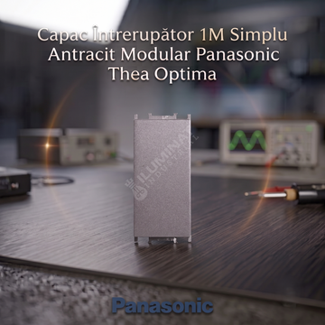 Capac Intrerupator 1M Simplu Antracit Modular Panasonic Thea Optima