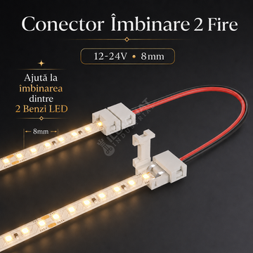 Conector Imbinare 2 Fire 12-24V 8mm