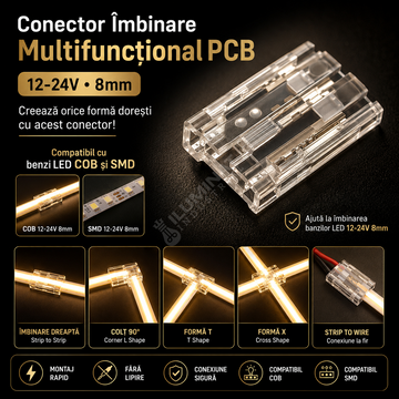 Conector Imbinare Multifunctional PCB 12-24V 8mm