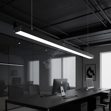 Corp Iluminat LED Liniar BRILLOX 45W 120cm Suspendat/Aplicat Negru