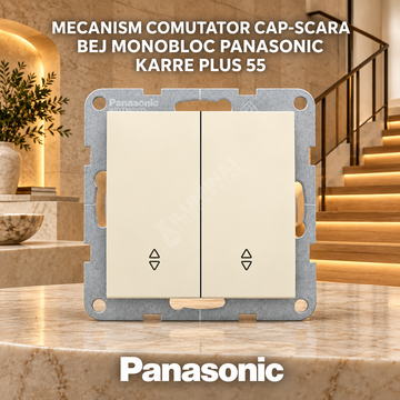 Mecanism Comutator Cap-Scara Bej Monobloc Panasonic Karre Plus 55