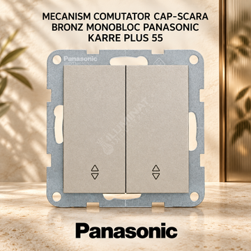 Mecanism Comutator Cap-Scara Bronz Monobloc Panasonic Karre Plus 55
