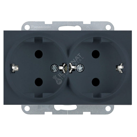 Mecanism Priza Schuko Dubla Night Monobloc Panasonic Karre Plus 55