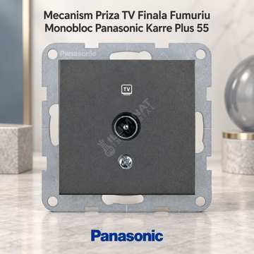 Mecanism Priza TV Finala Fumuriu Monobloc Panasonic Karre Plus 55