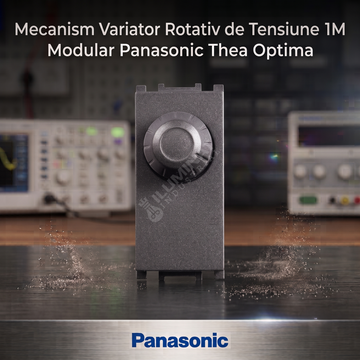 Mecanism Variator Rotativ de Tensiune 1M Antracit Modular Panasonic Thea Optima