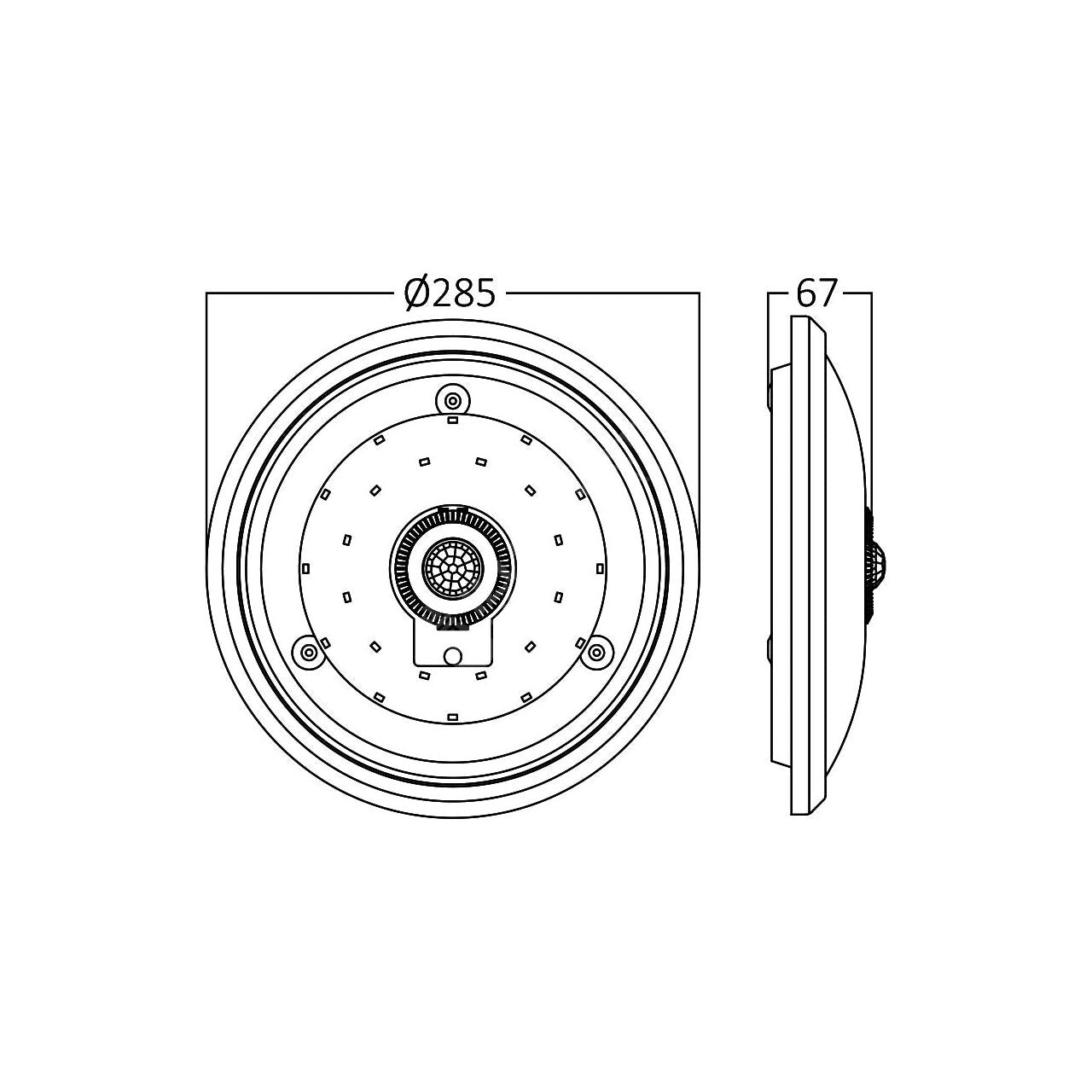 Plafoniera LED 15W Senzor Miscare 1460lm 4000K
