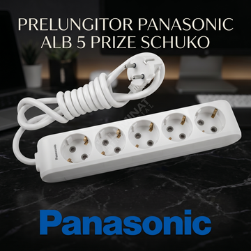 Prelungitor Alb Panasonic 3 Metri 5 Prize