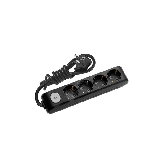 Prelungitor Negru Panasonic 3 Metri 4 Prize cu Buton
