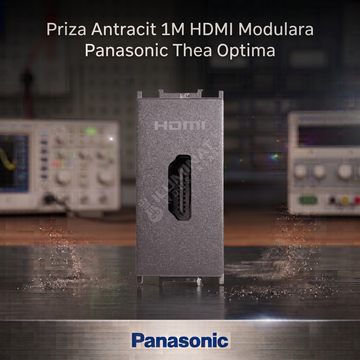 Priza Antracit 1M HDMI Modulara Panasonic Thea Optima
