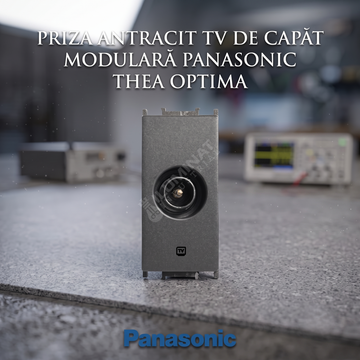 Priza Antracit TV de Capat Modulara Panasonic Thea Optima