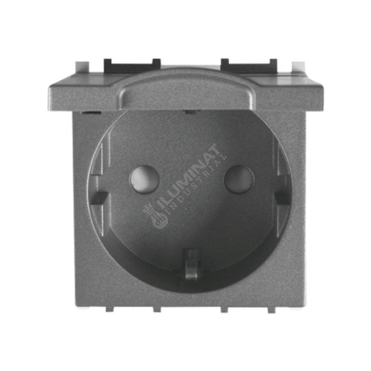 Priza Fumurie 2M SCHUKO cu Capac Modulara Panasonic Thea Optima