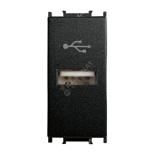 Priza Neagra 1M USB TIP A Modulara Panasonic Thea Optima