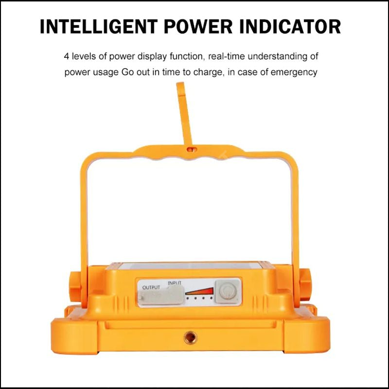 Proiector Led 100W Portabil Panou Solar Usb 4 Functii Led Flood Light