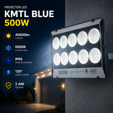 Proiector LED 500W KMTL Blue IP65 45000lm 6500K