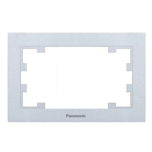 Rama Priza Dubla Argintie Monobloc Panasonic Karre Plus 55