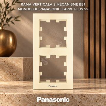 Rama Verticala 2 Mecanisme Bej Monobloc Panasonic Karre Plus 55