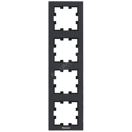 Rama Verticala 4 Mecanisme Neagra Monobloc Panasonic Karre Plus 55