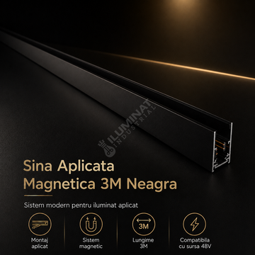 Sina Aplicata Magnetica 3M Neagra