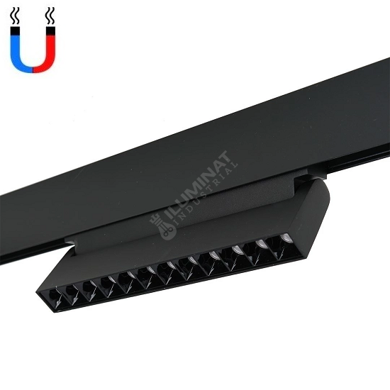 Spot Led 12W Magnetic Negru Pliabil Track Light