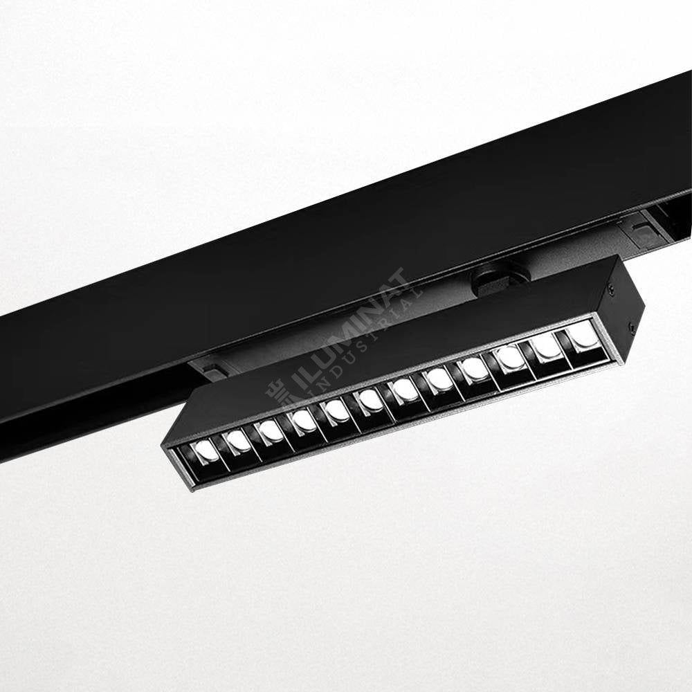 Spot Led 12W Magnetic Pliabil Smart Cct Negru Telecomanda Track Light