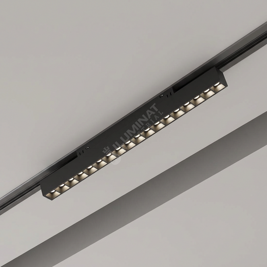 Spot LED 18W Magnetic 33cm Negru Liniar Lumina Neutra